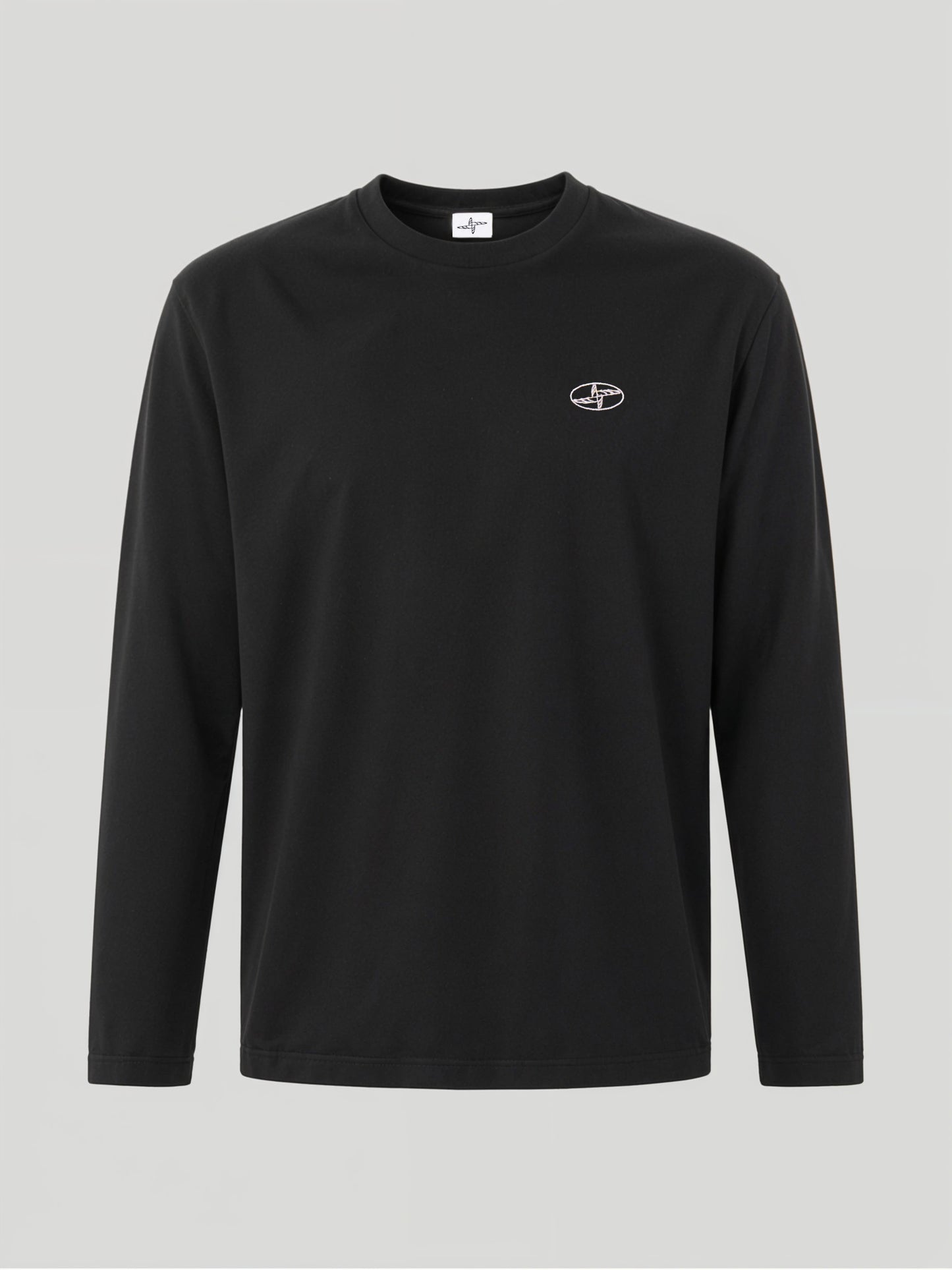 Ricamo Longsleeve T-Shirt Black