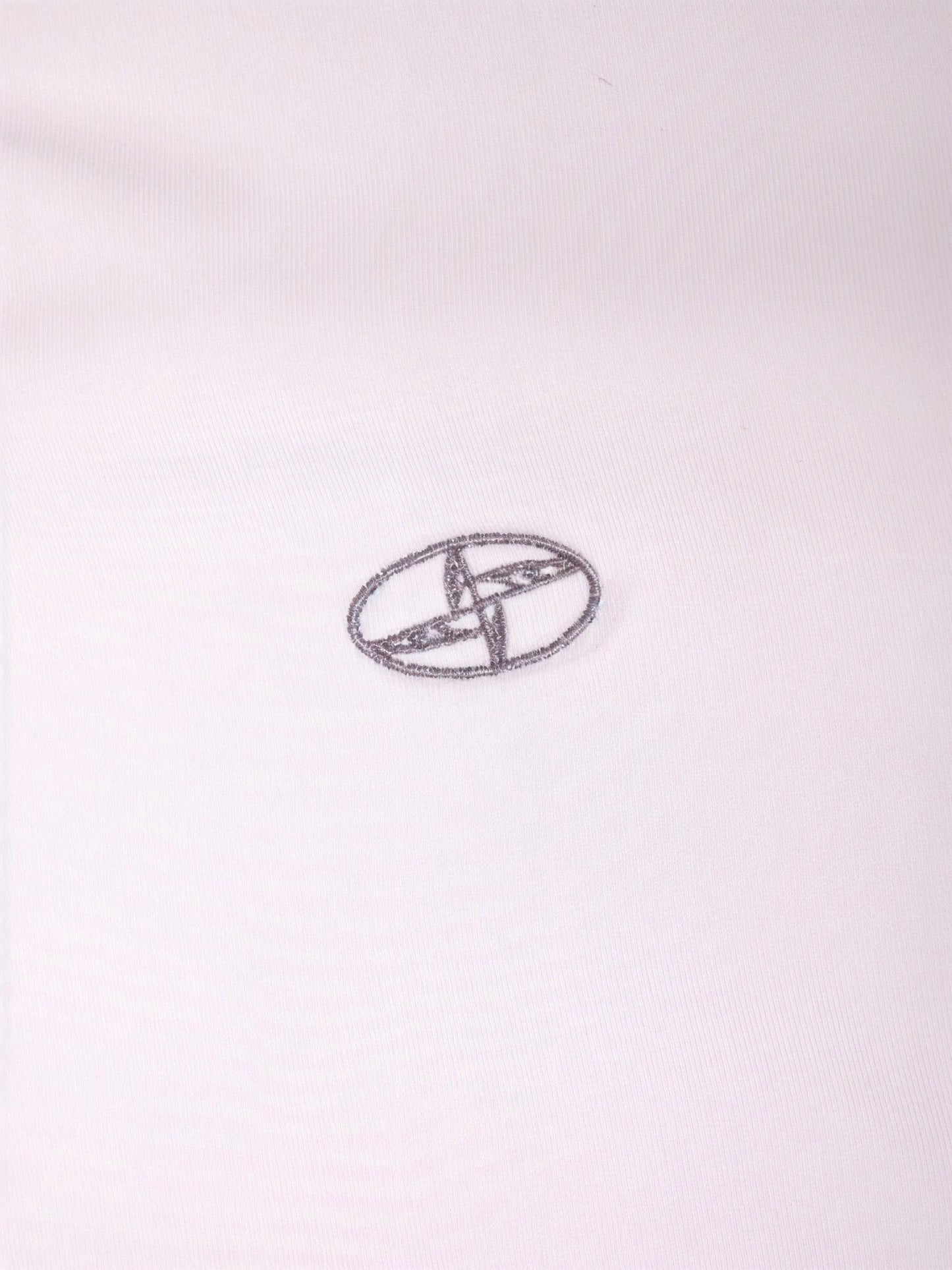 Ricamo Longsleeve T-Shirt White