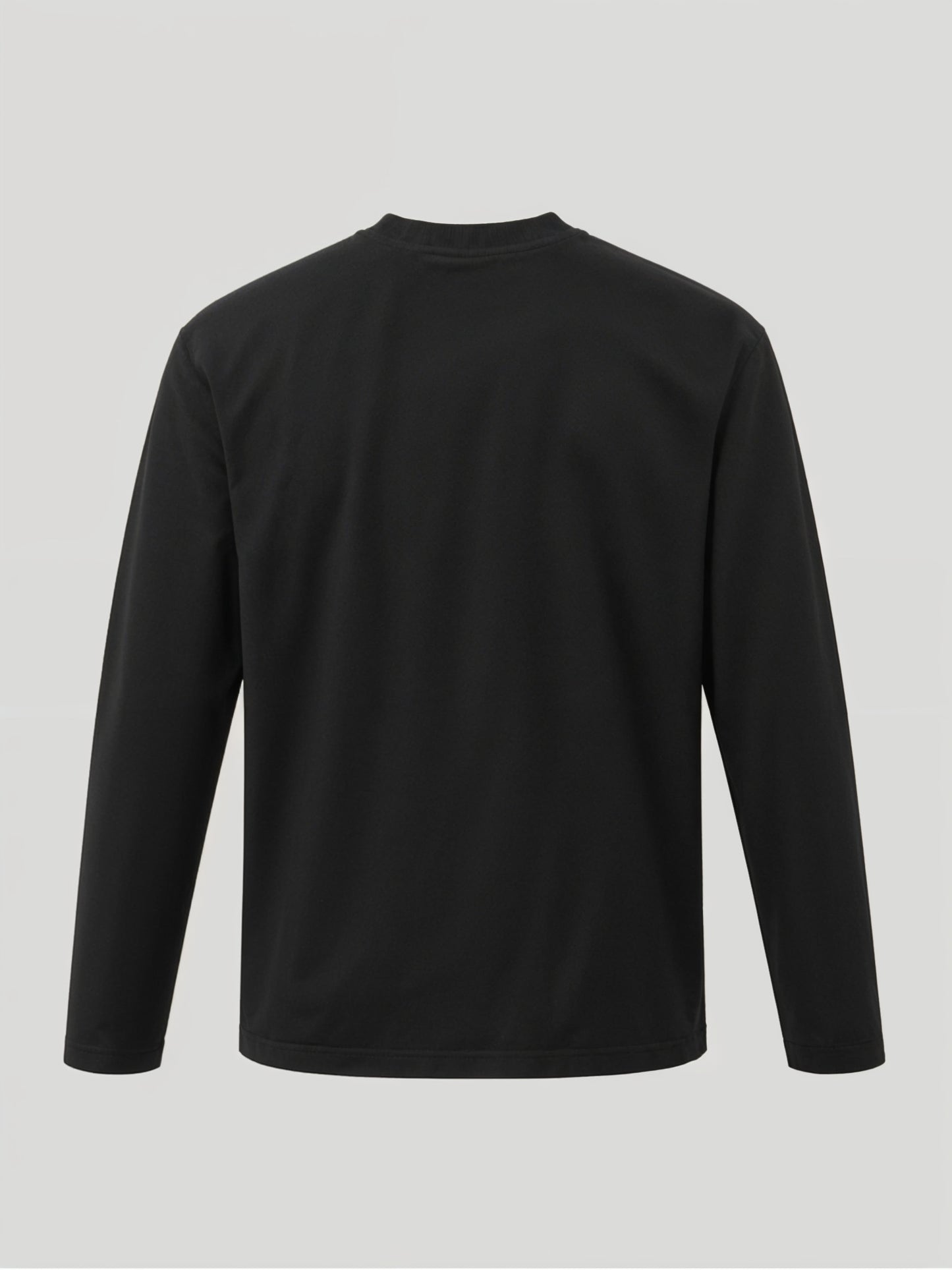 Ricamo Longsleeve T-Shirt Black