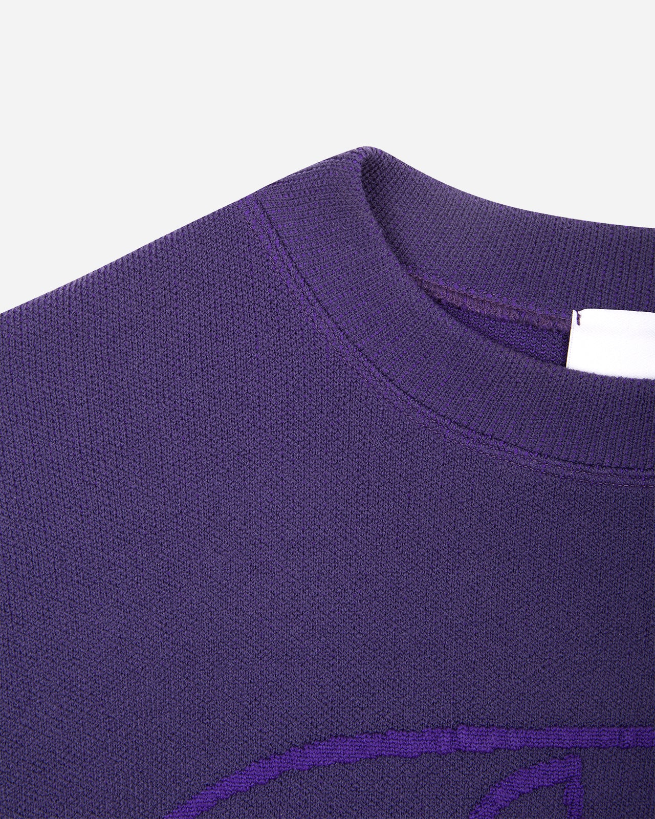 Purple Knitted Logo Sweatshirt