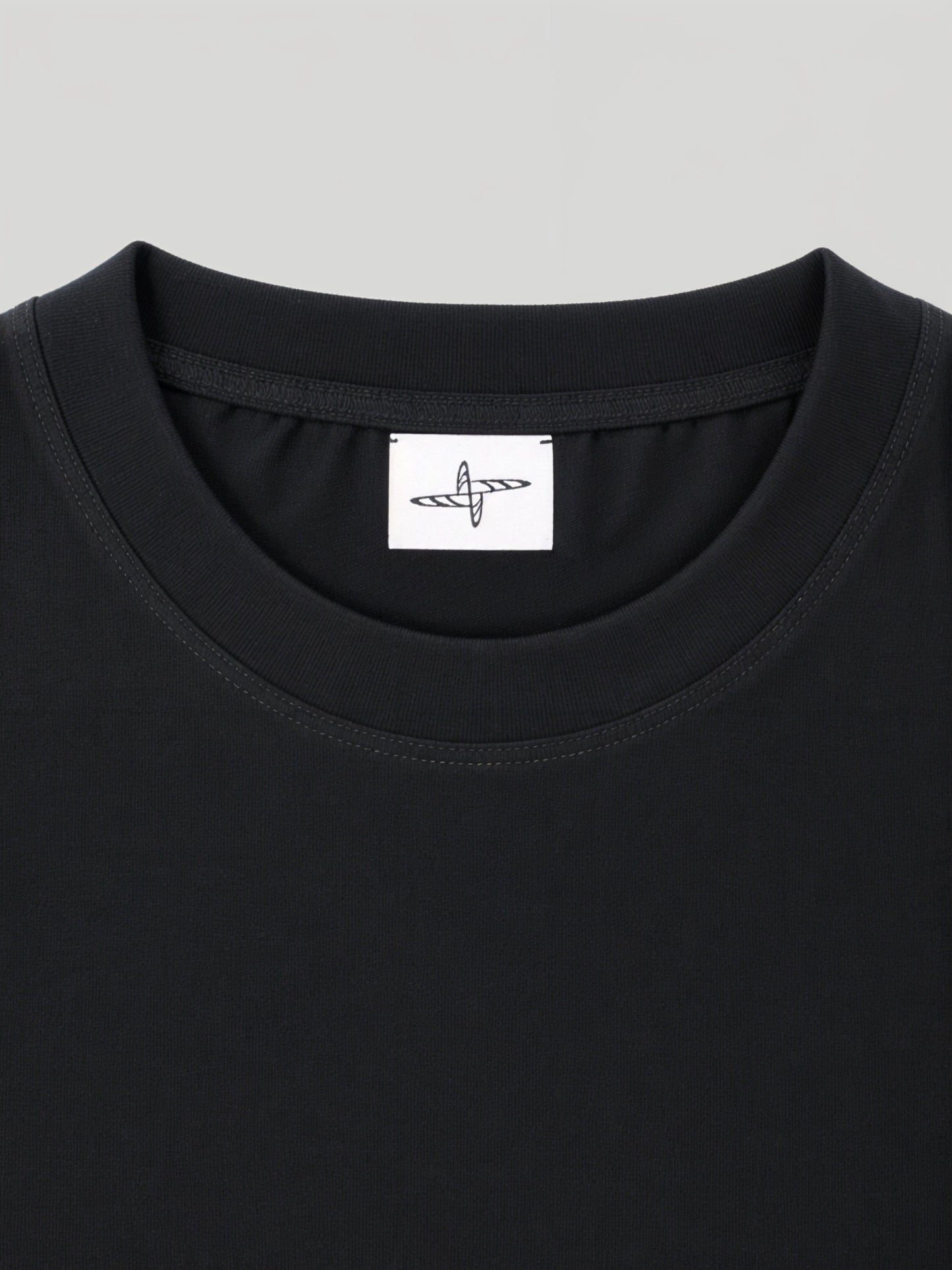 Ricamo Longsleeve T-Shirt Black