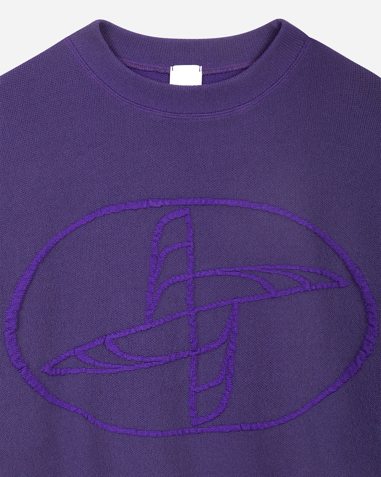 Purple Knitted Logo Sweatshirt
