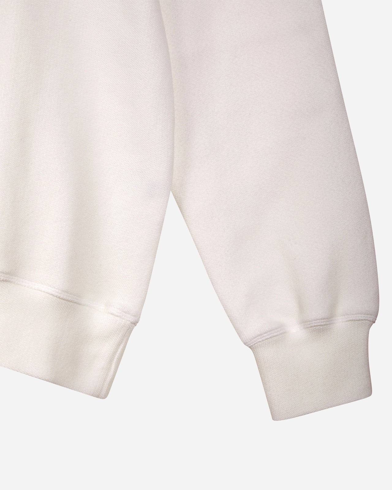 White Knitted Logo Sweatshirt