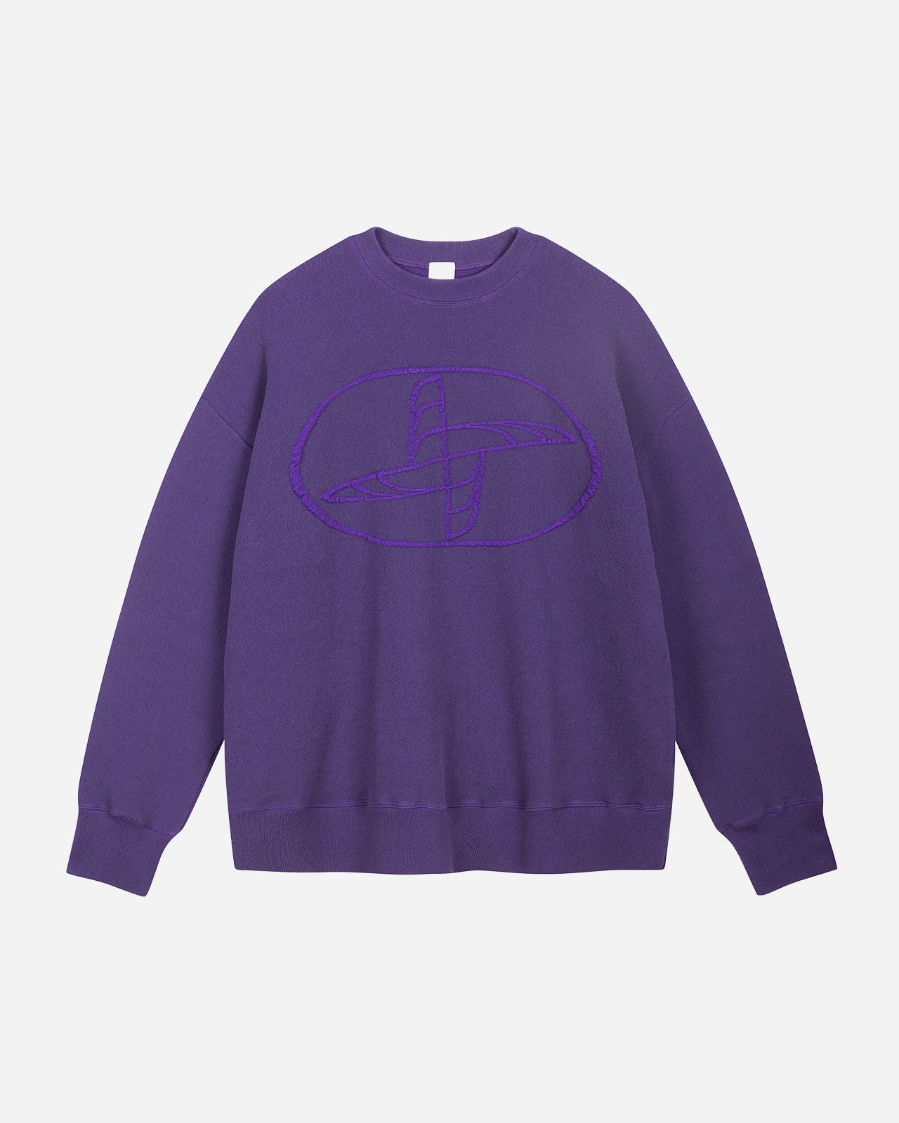 Purple Knitted Logo Sweatshirt